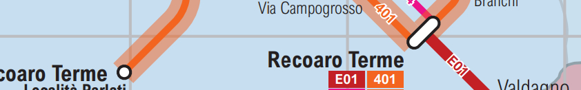 Mappa dei servizi extraurbani